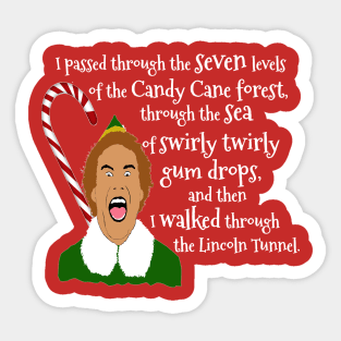 Elf Funny Quotes Sticker